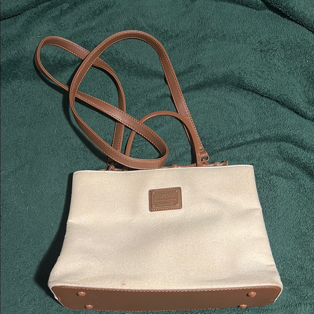 Harry Potter cream and brown loungefly purse